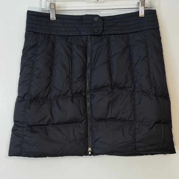 Marmot Black Down Quilted Mini Skirt Medium - Picture 5 of 12